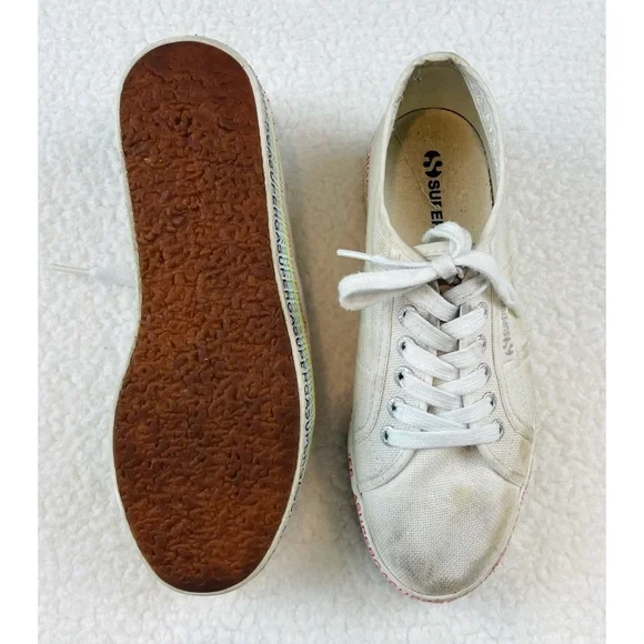 SUPERGA • 2790 COTU Mini Lettering Platform Sneakers, 8 - Picture 8 of 16